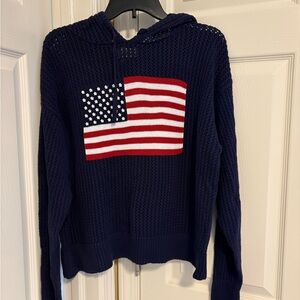 Universal Thread Navy Sweater with American Flag